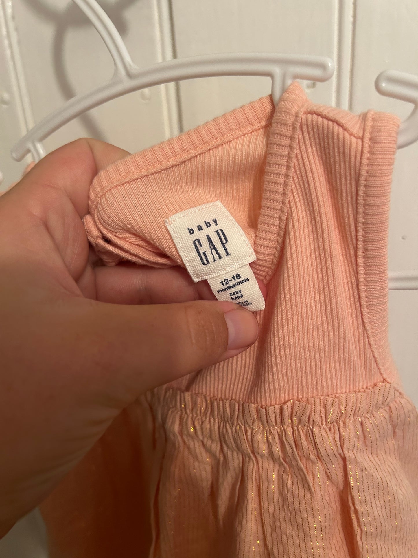 Gap 12/18m pink dress