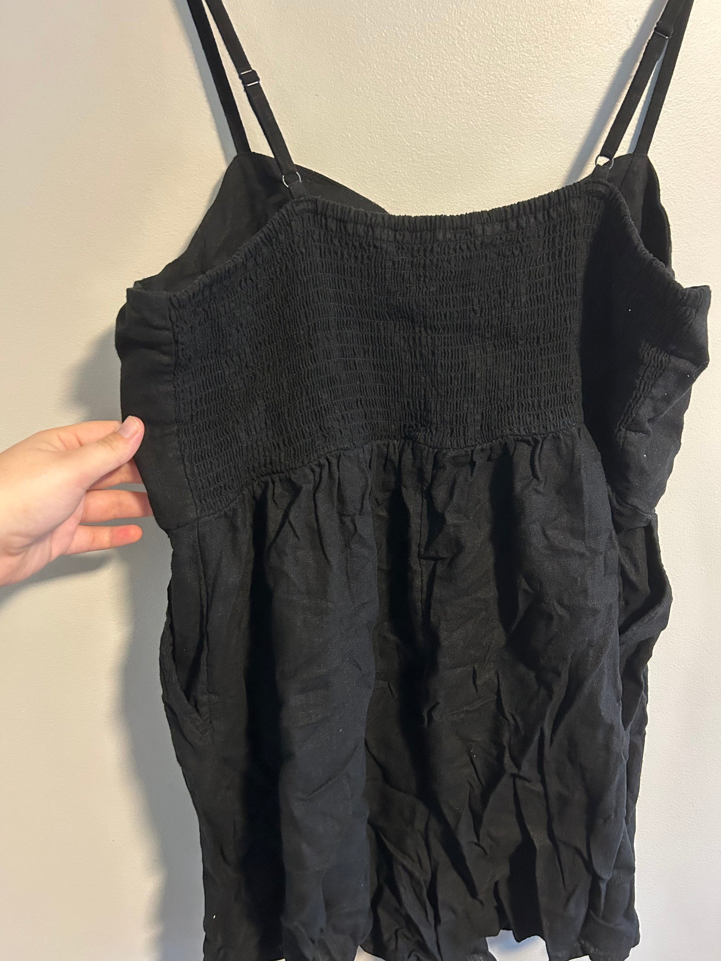 Old navy xl black shorts romper