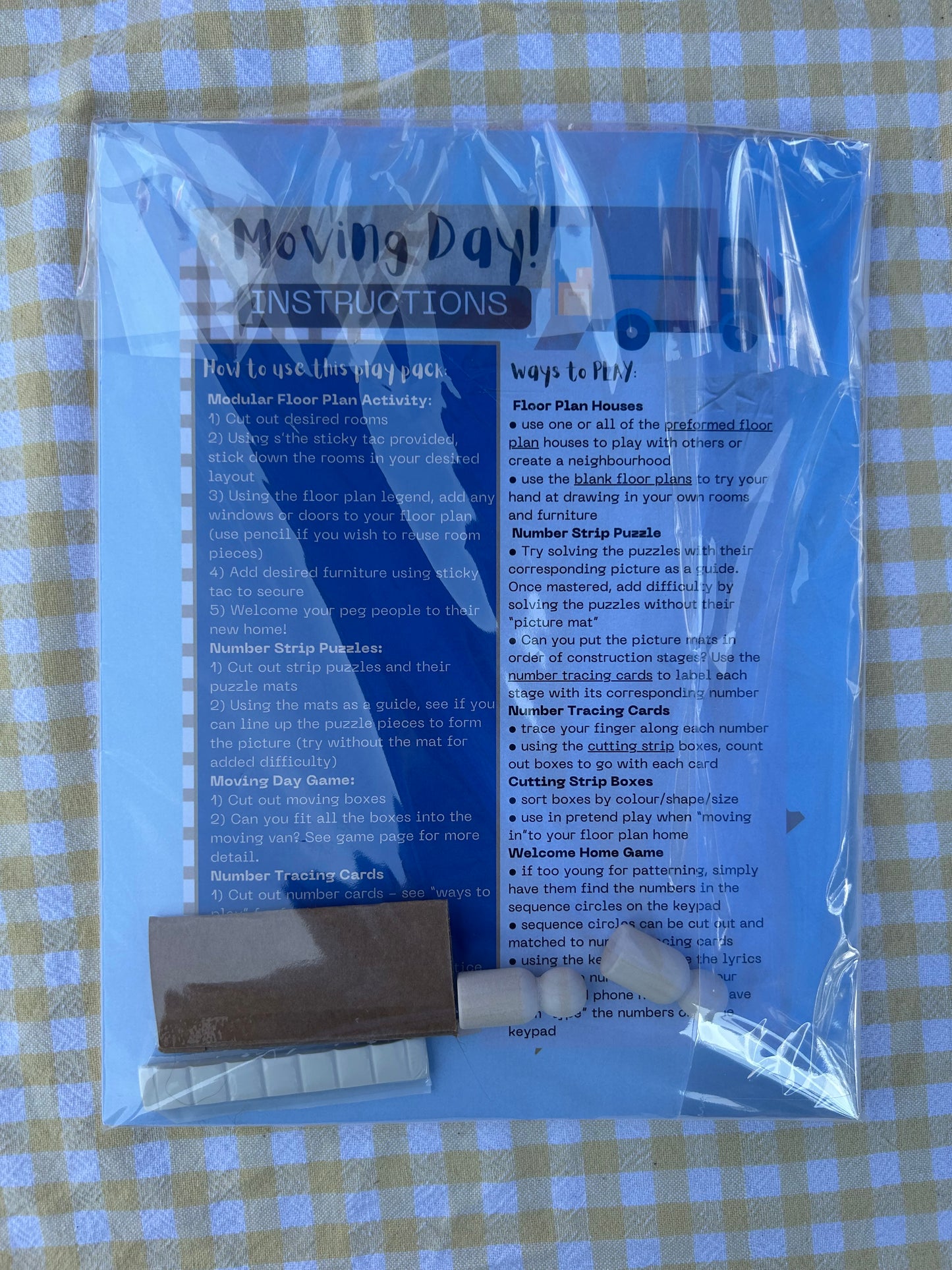 Moving day activity pack