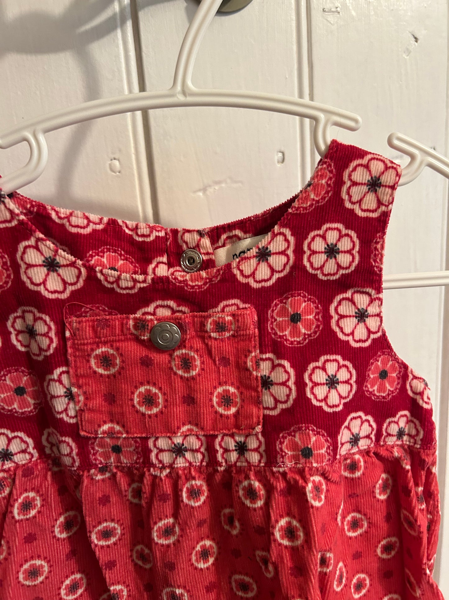 Name it 9m red polka dot cordury dress