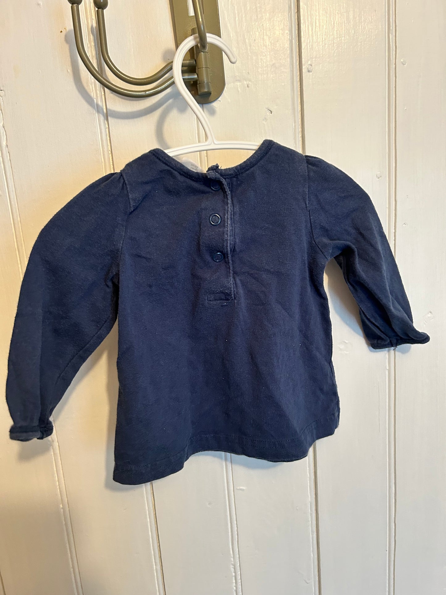 H&M 2/4m floral love mom top