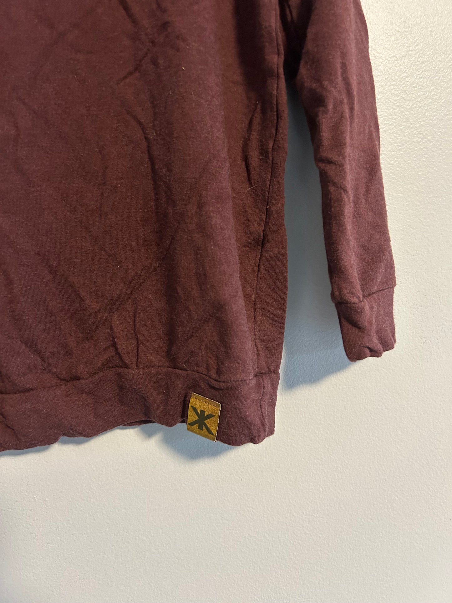 Brok boys 2/3t burgundy bamboo long sleeve top