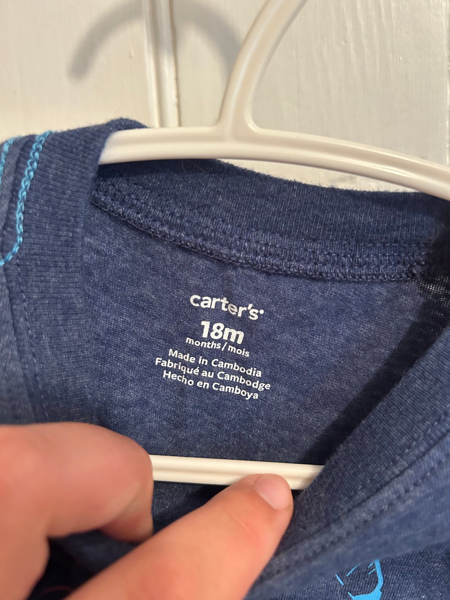 Carters 18m navy Dino tshirt
