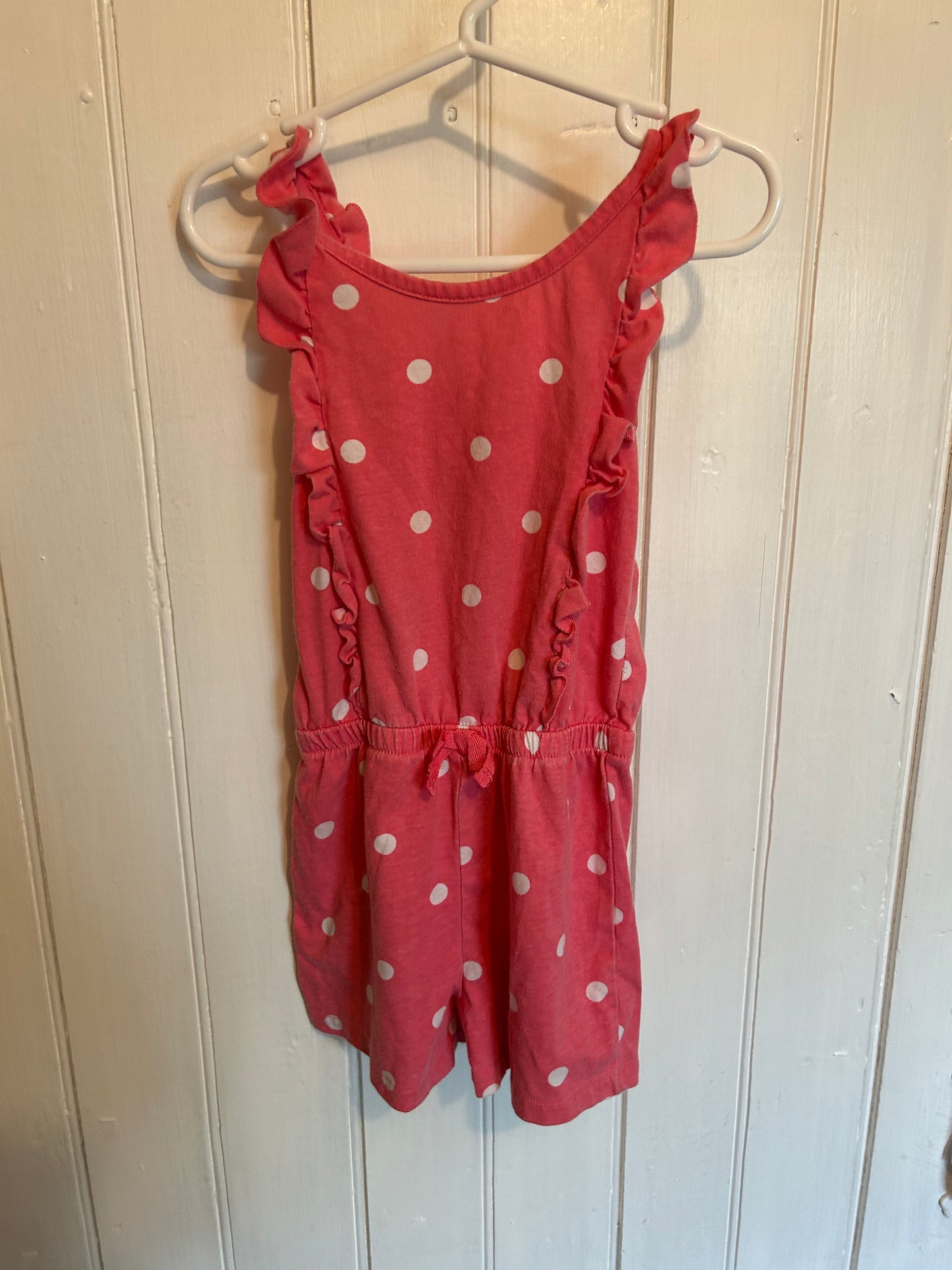 George 3t pink polka dot romper