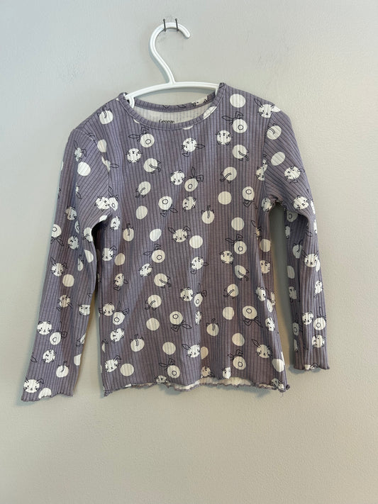 George 4t purple polka dot rabbit top