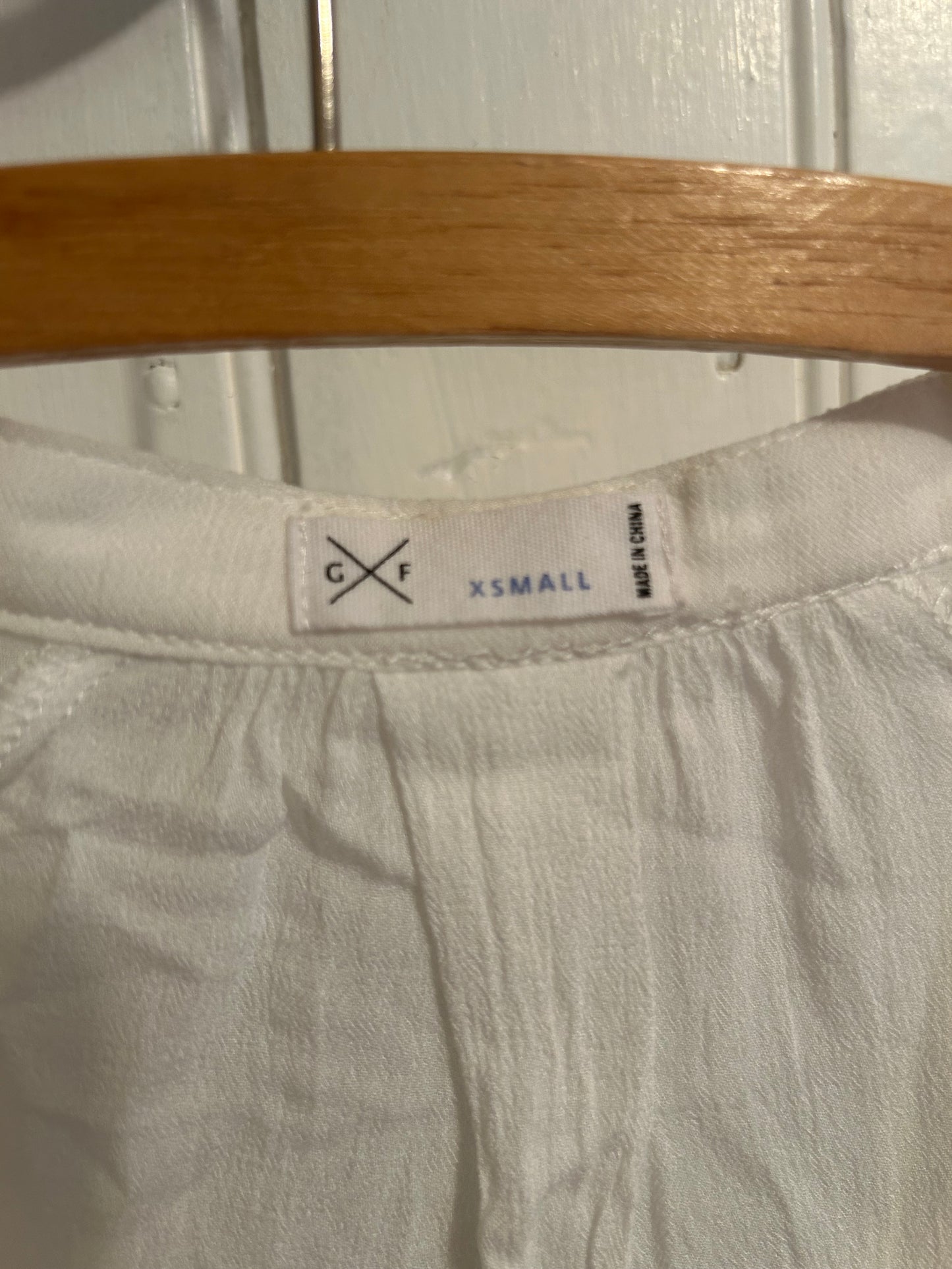 Gentle fawn xs white sheer linen tunic