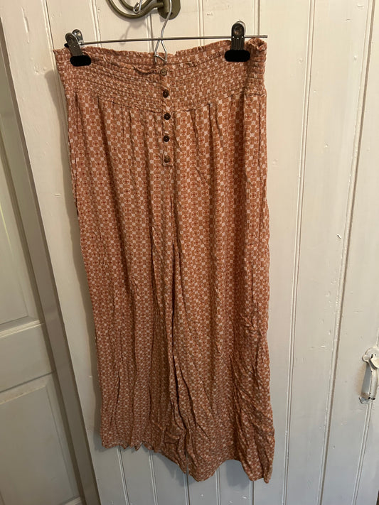 Wild Skye large brown printed wide leg pants