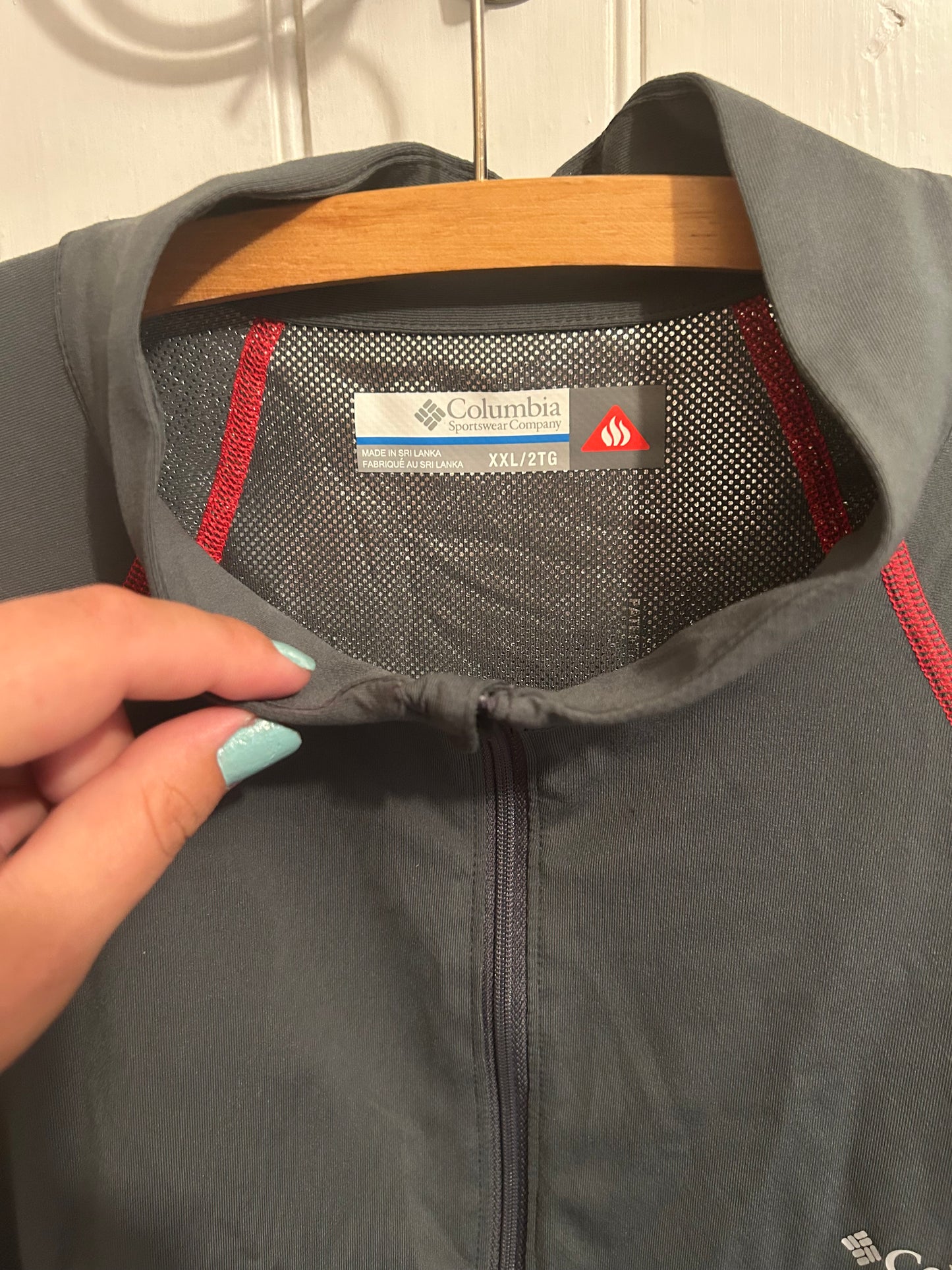 Columbia Xxl grey quarter zip sweater