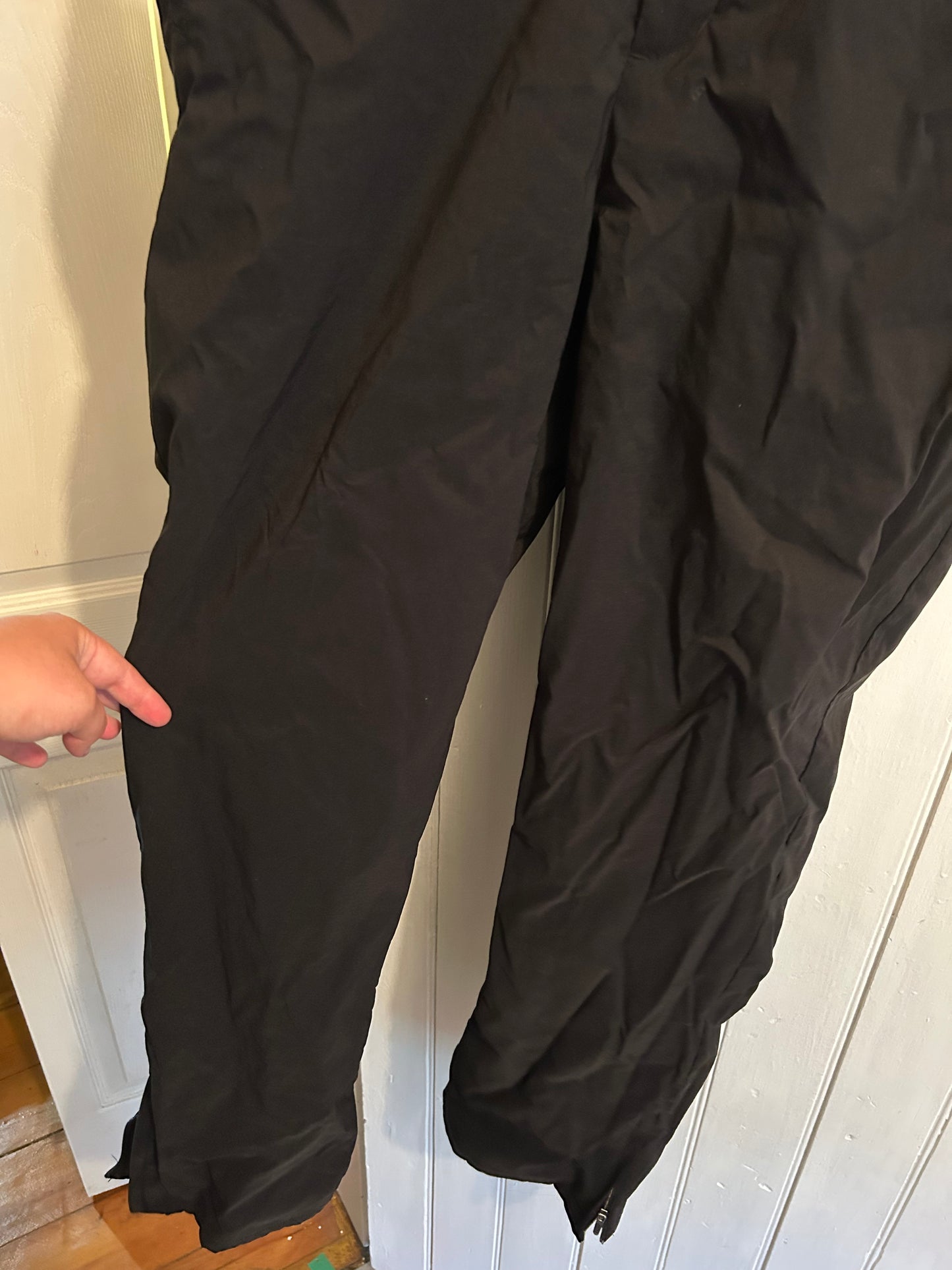 Stormpack large black light lined snow pants