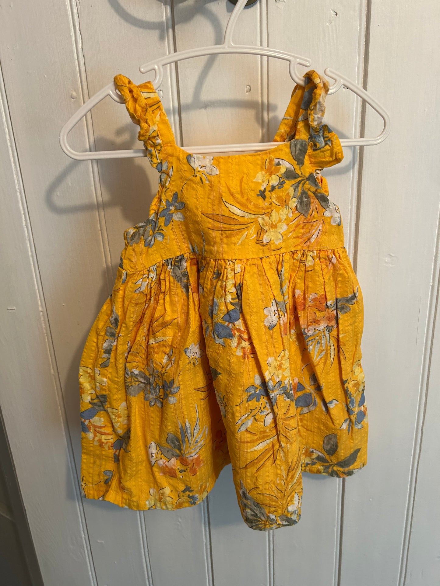 Oshkosh 12m yellow floral dress