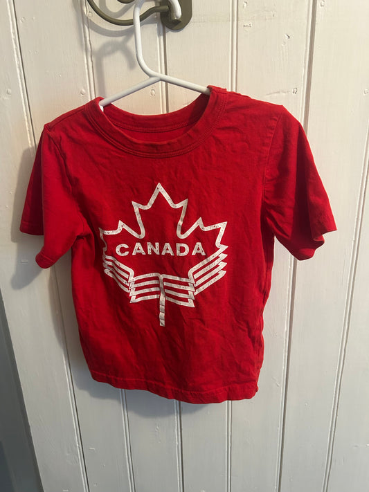 Joe fresh 4t red Canada tshirt