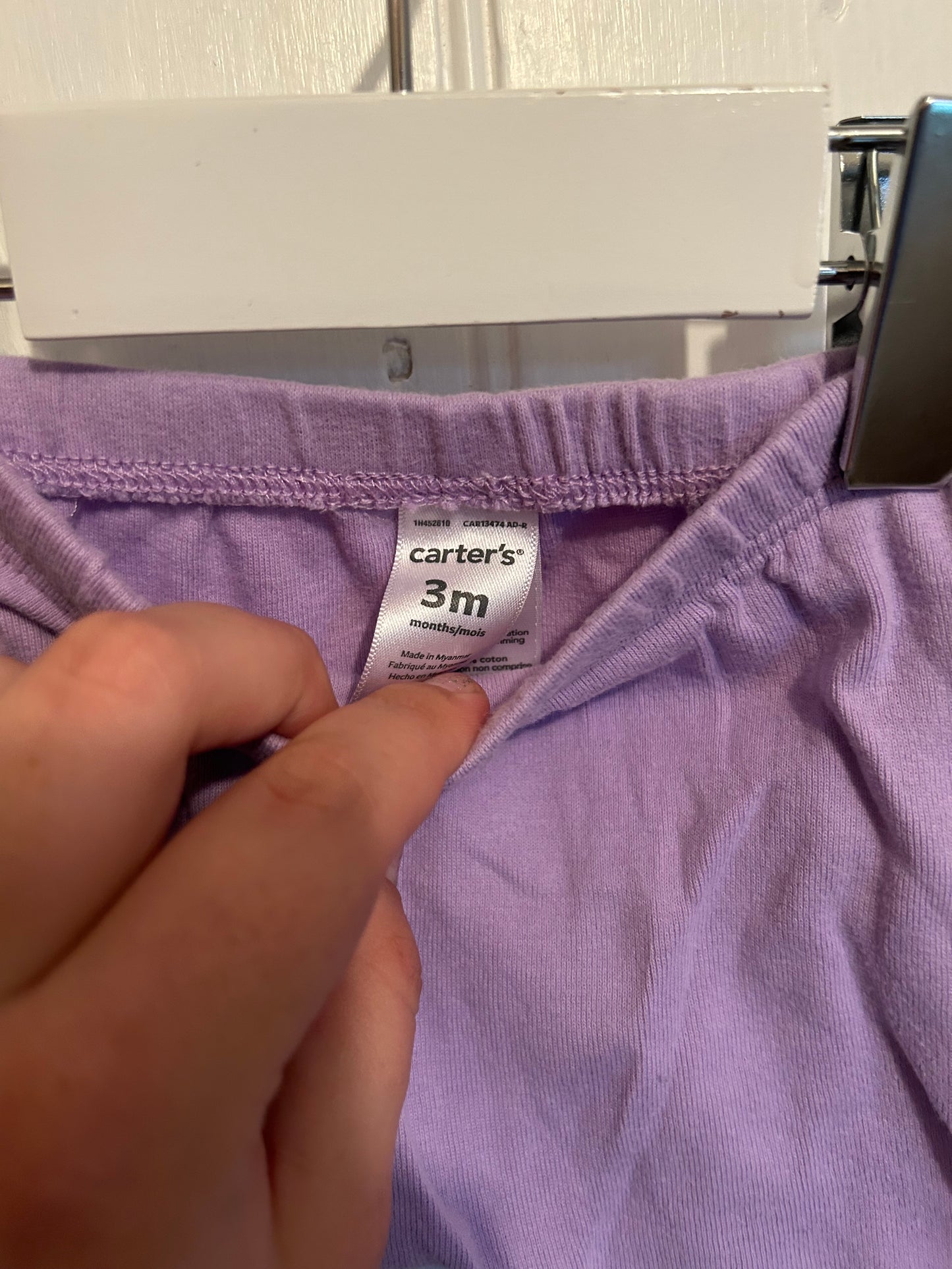 Carters 3m purple pants