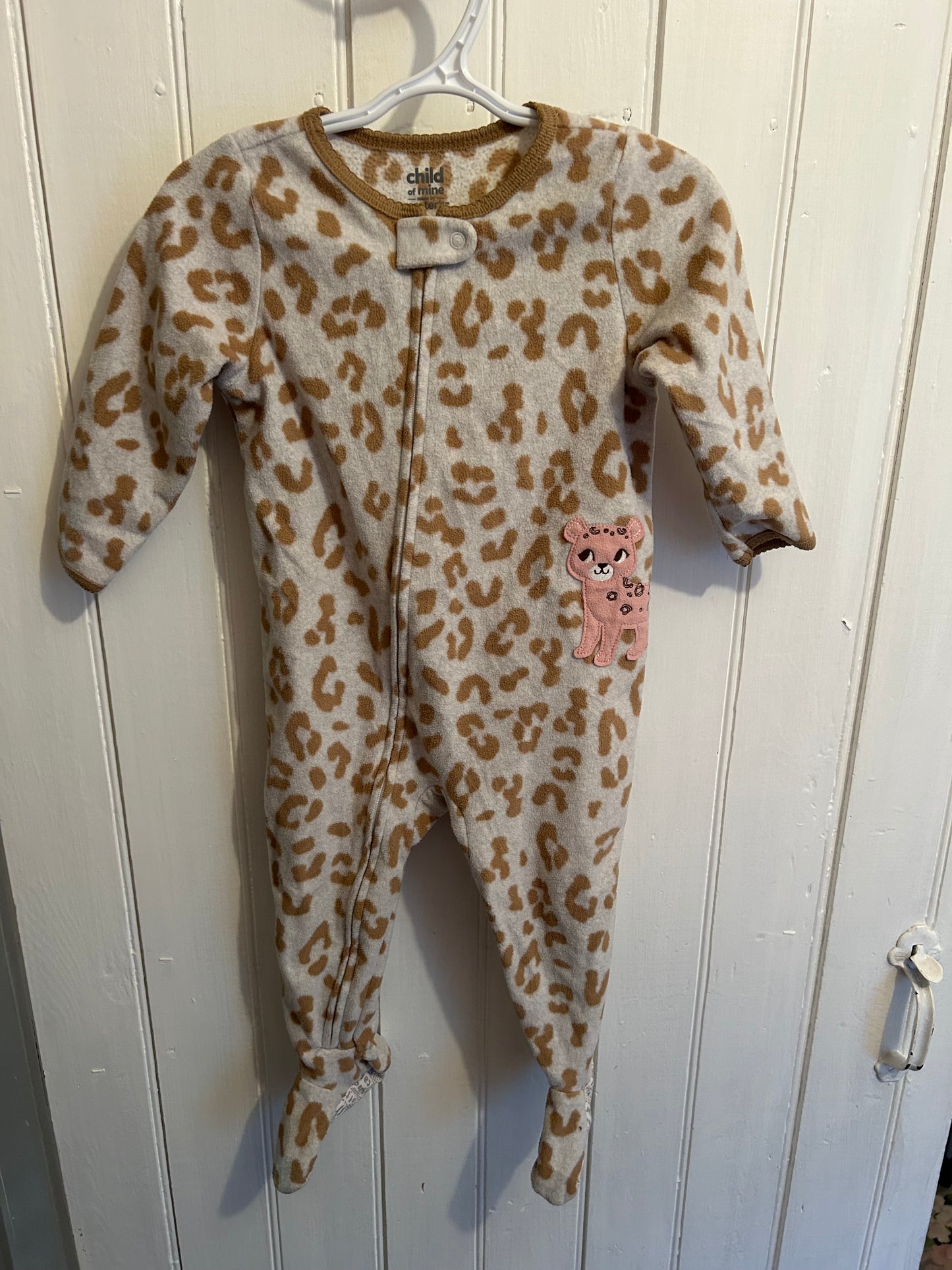 Carters 18m cheetah fleece sleeper