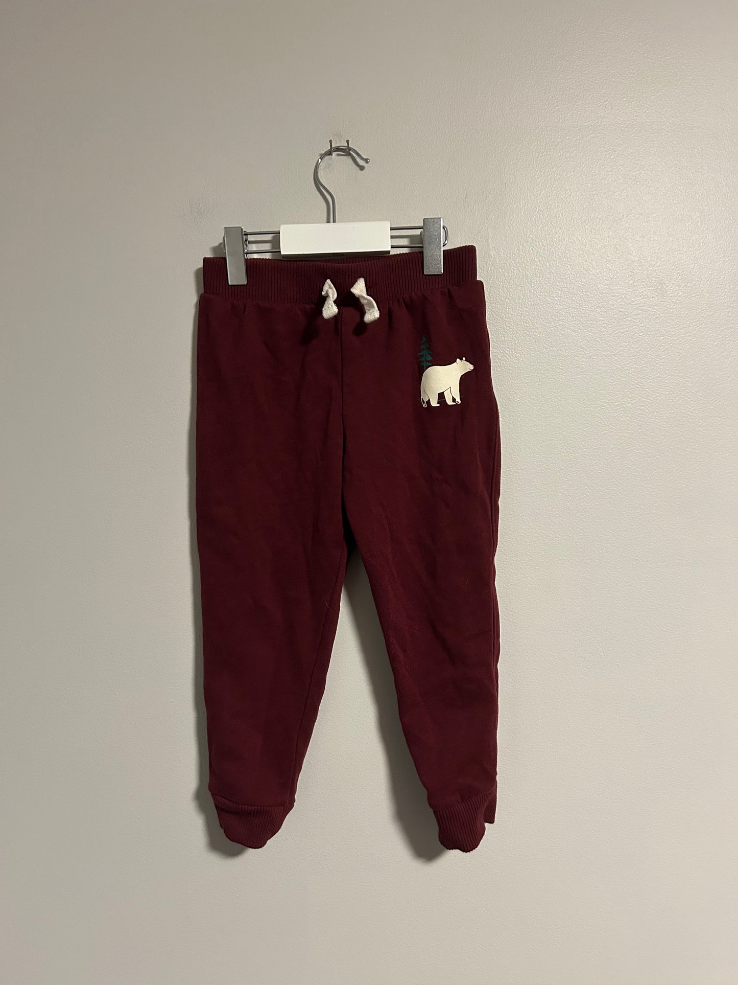 Children’s place 3t burgundy bear joggers