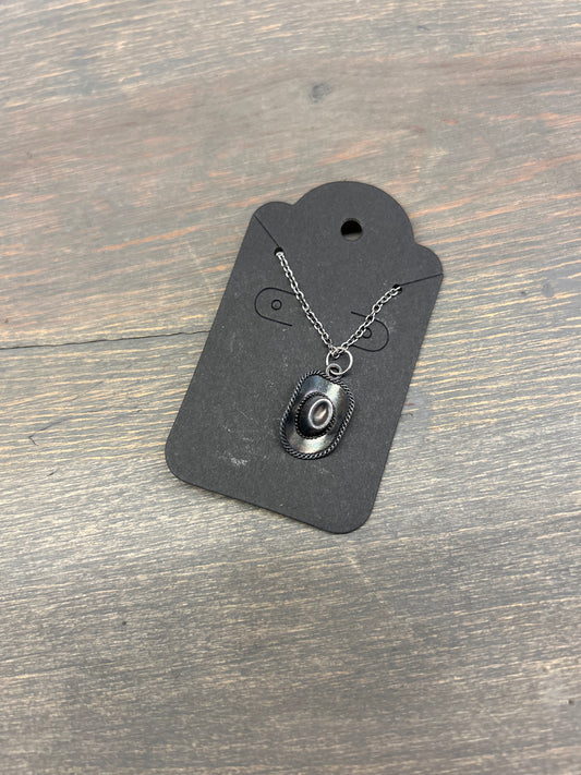 Cowboy hat necklace