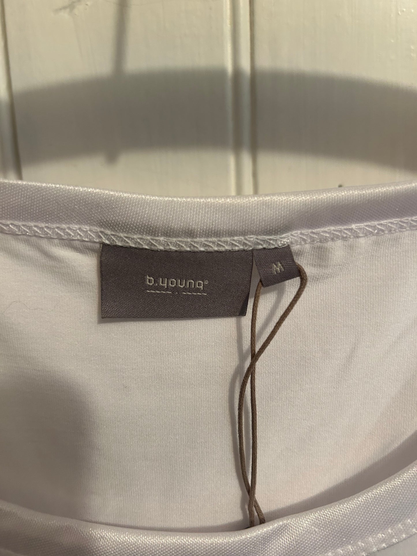 B young medium white tank top