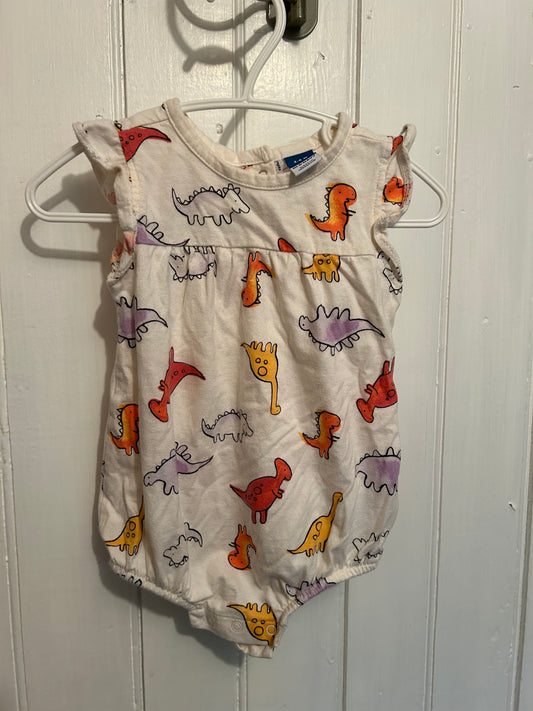 Old navy 3/6m Dino romper