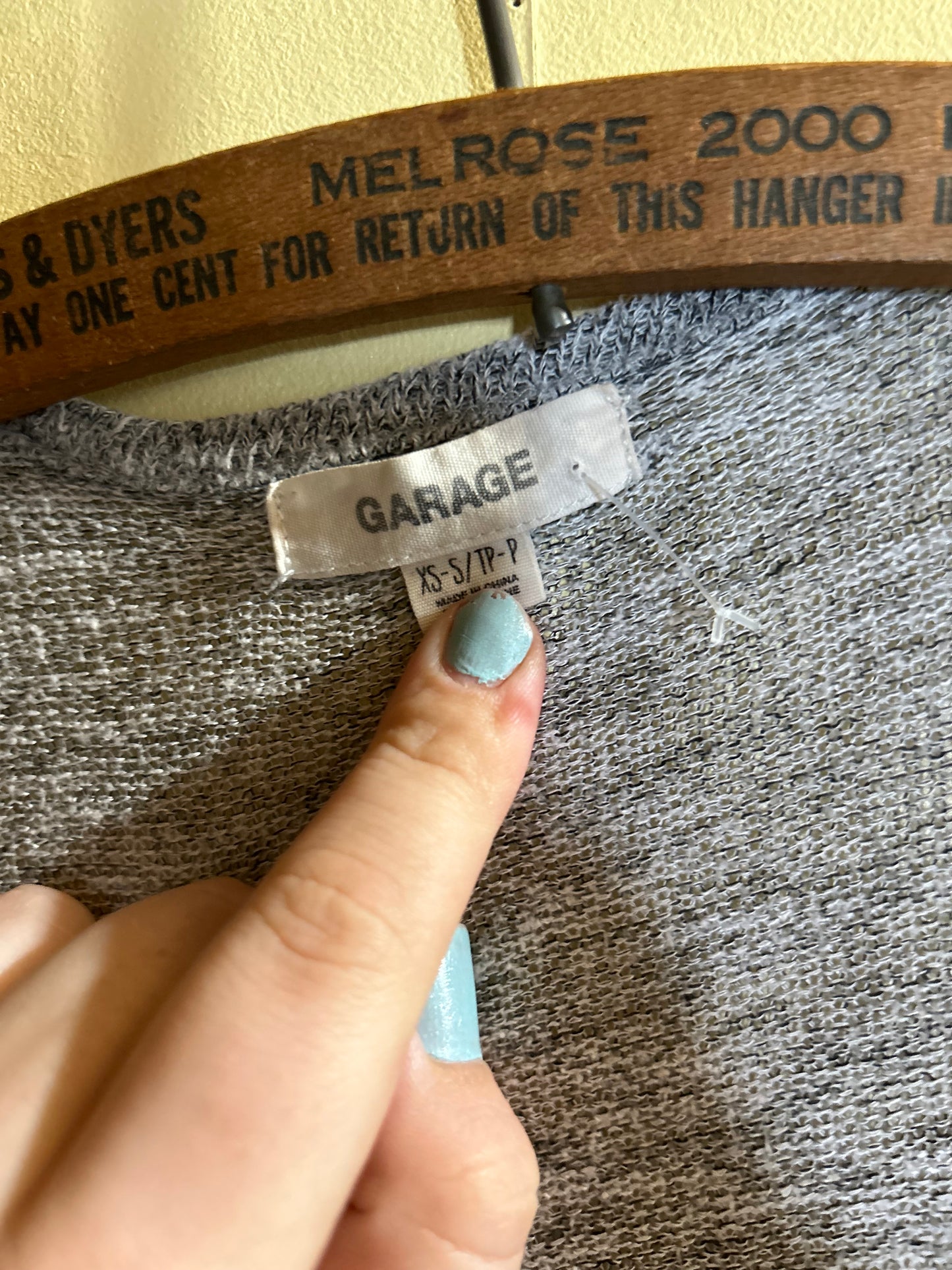Garage xs/s grey cardigan