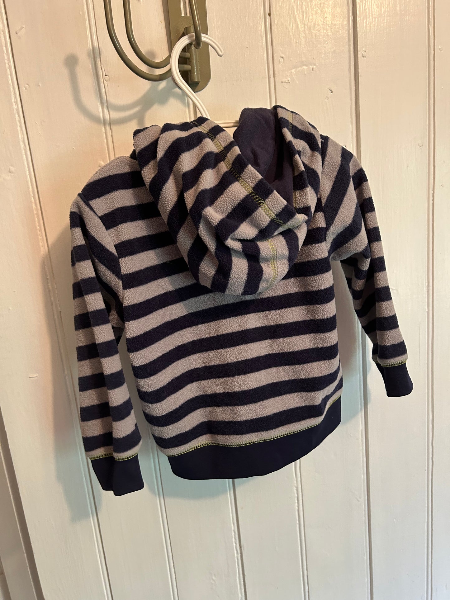 Carters 18m navy striped green Dino hoodie