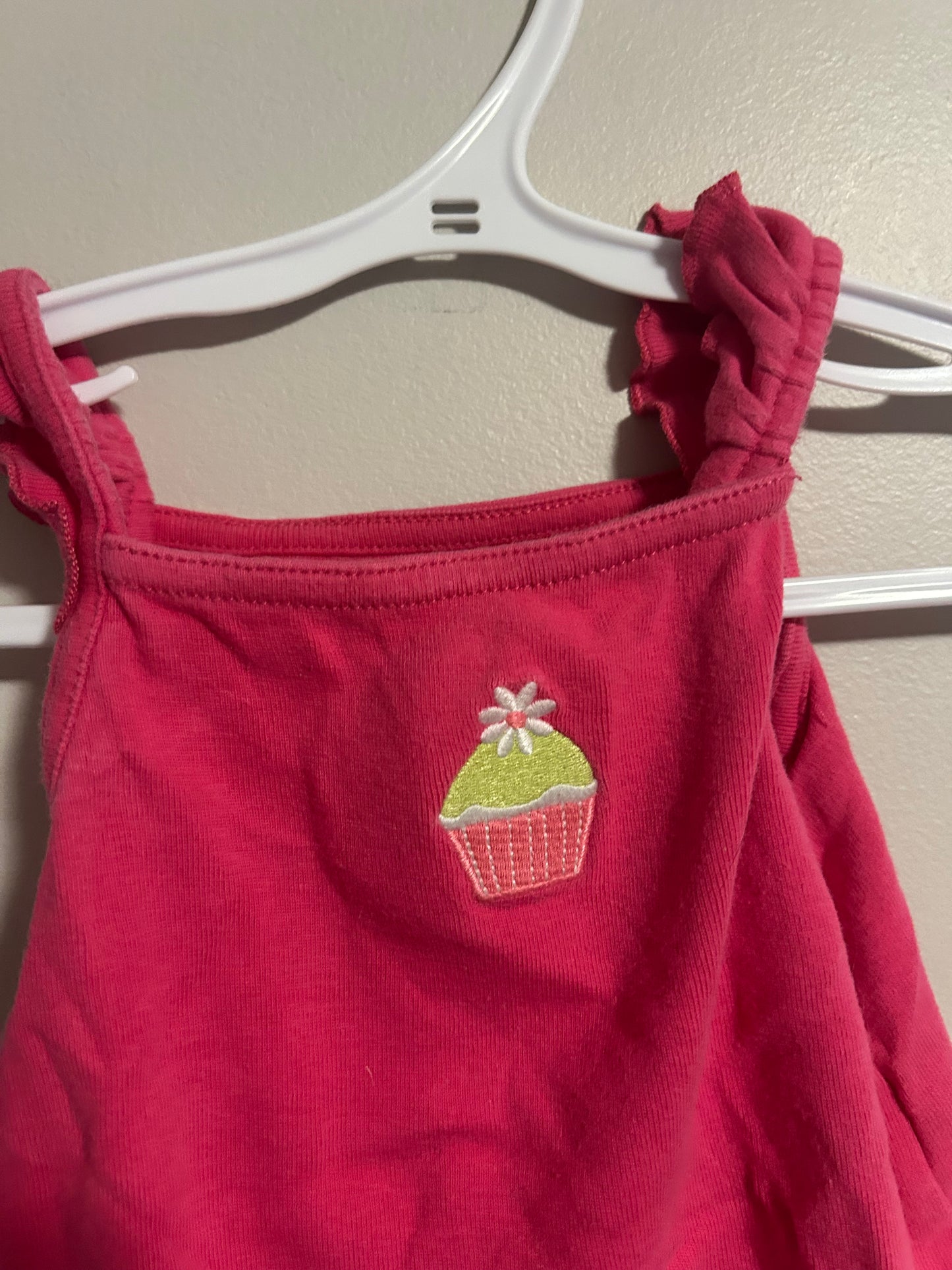 Gymboree 18/24m pink cupcake tank top