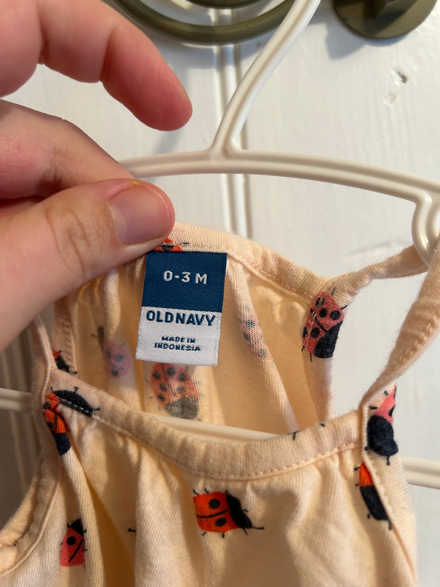 Old navy 0/3m ladybug romper