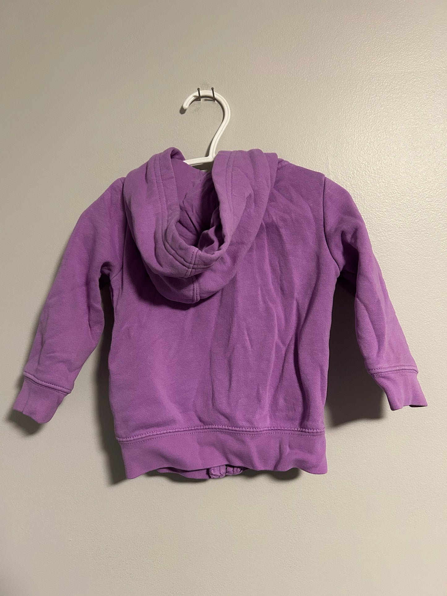 Gap 12/18m purple zip up hoodie