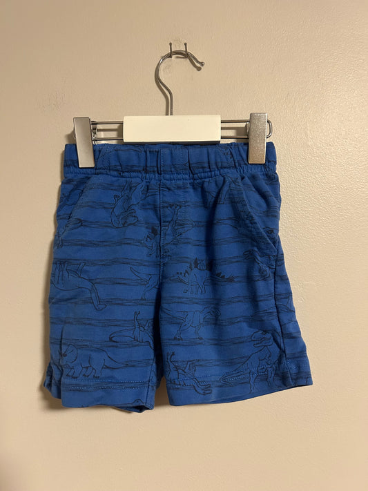 Pekkle 2t blue Dino stripe shorts