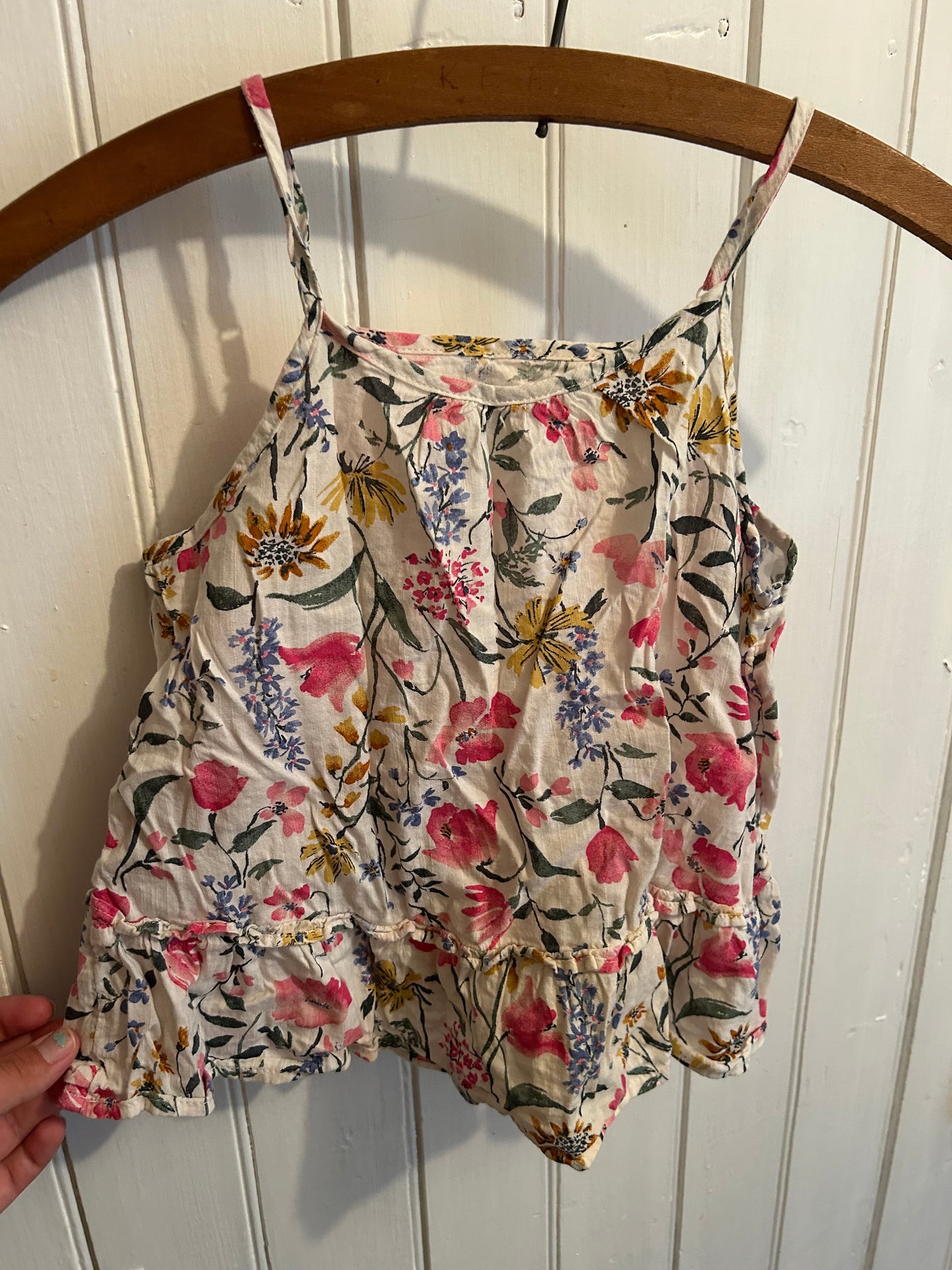 Old navy youth 6/7 floral tank top