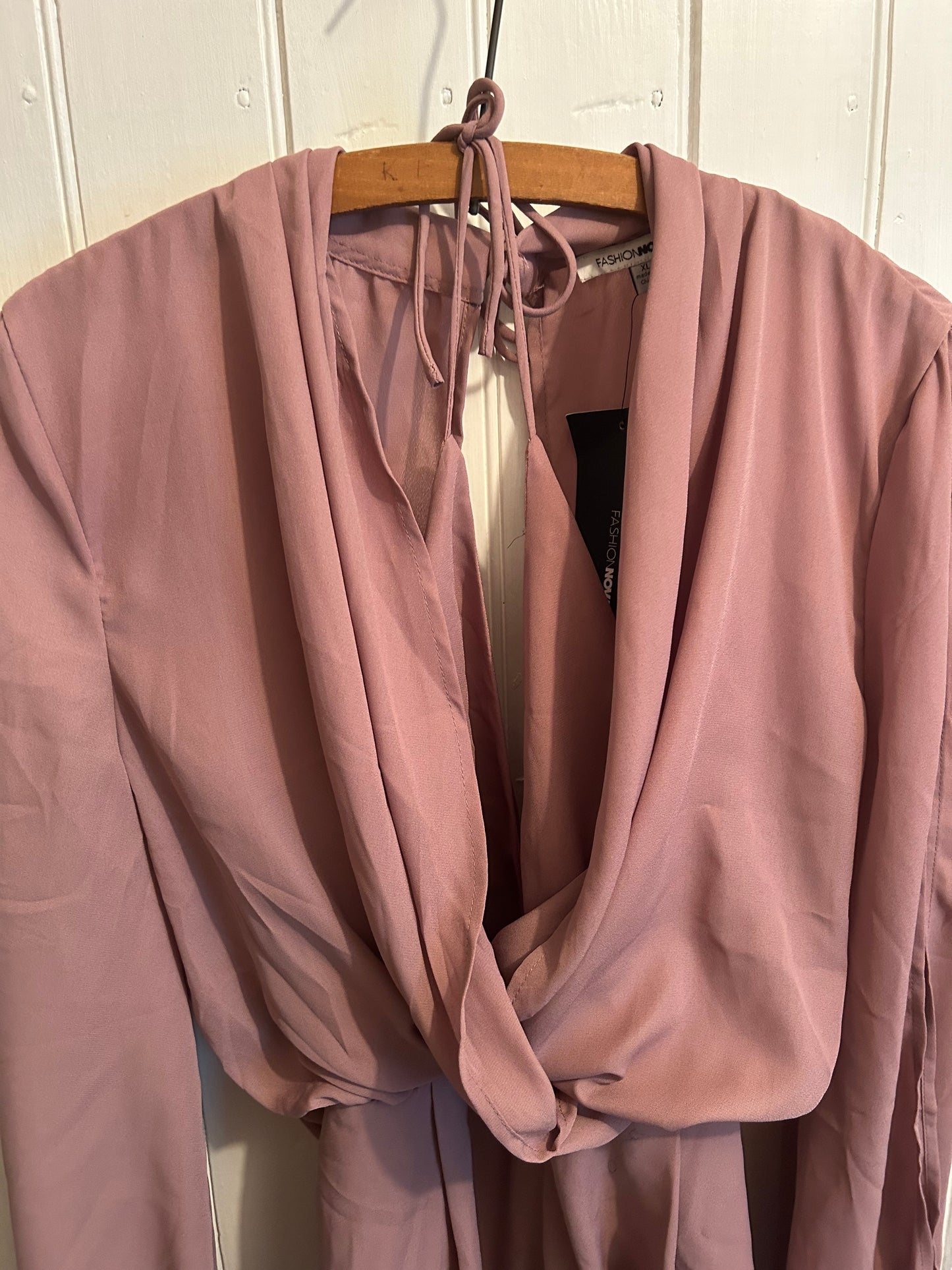 NEW fashion nova xl purple long sleeve shorts romper