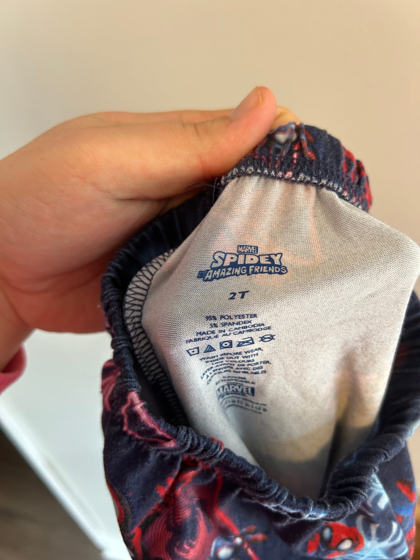 Spiderman 2t blue & red sleep awe