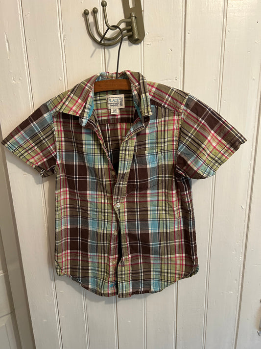 The children’s place 5/6 plaid shirt