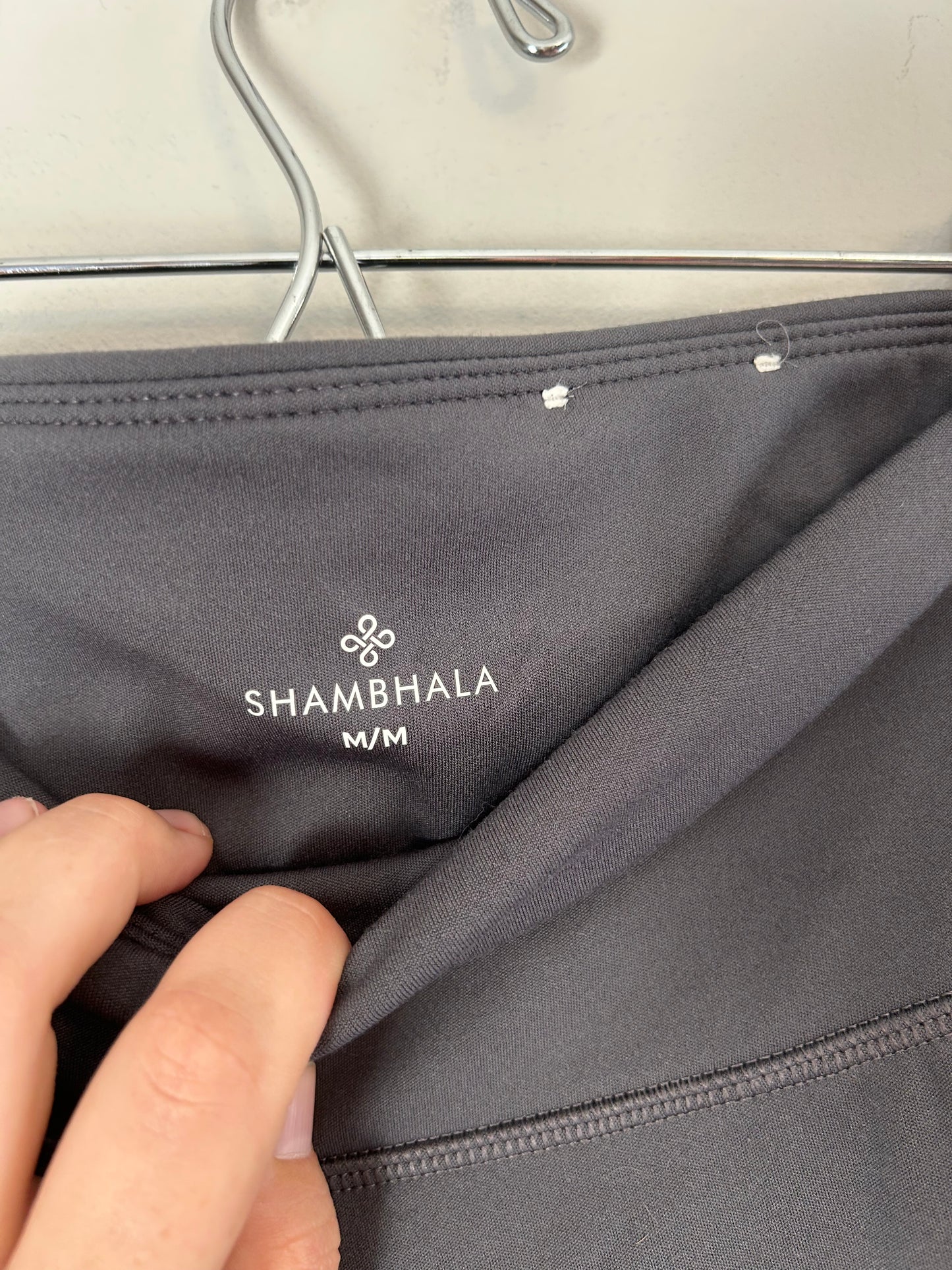 Shambhala medium grey fleece lined leggings