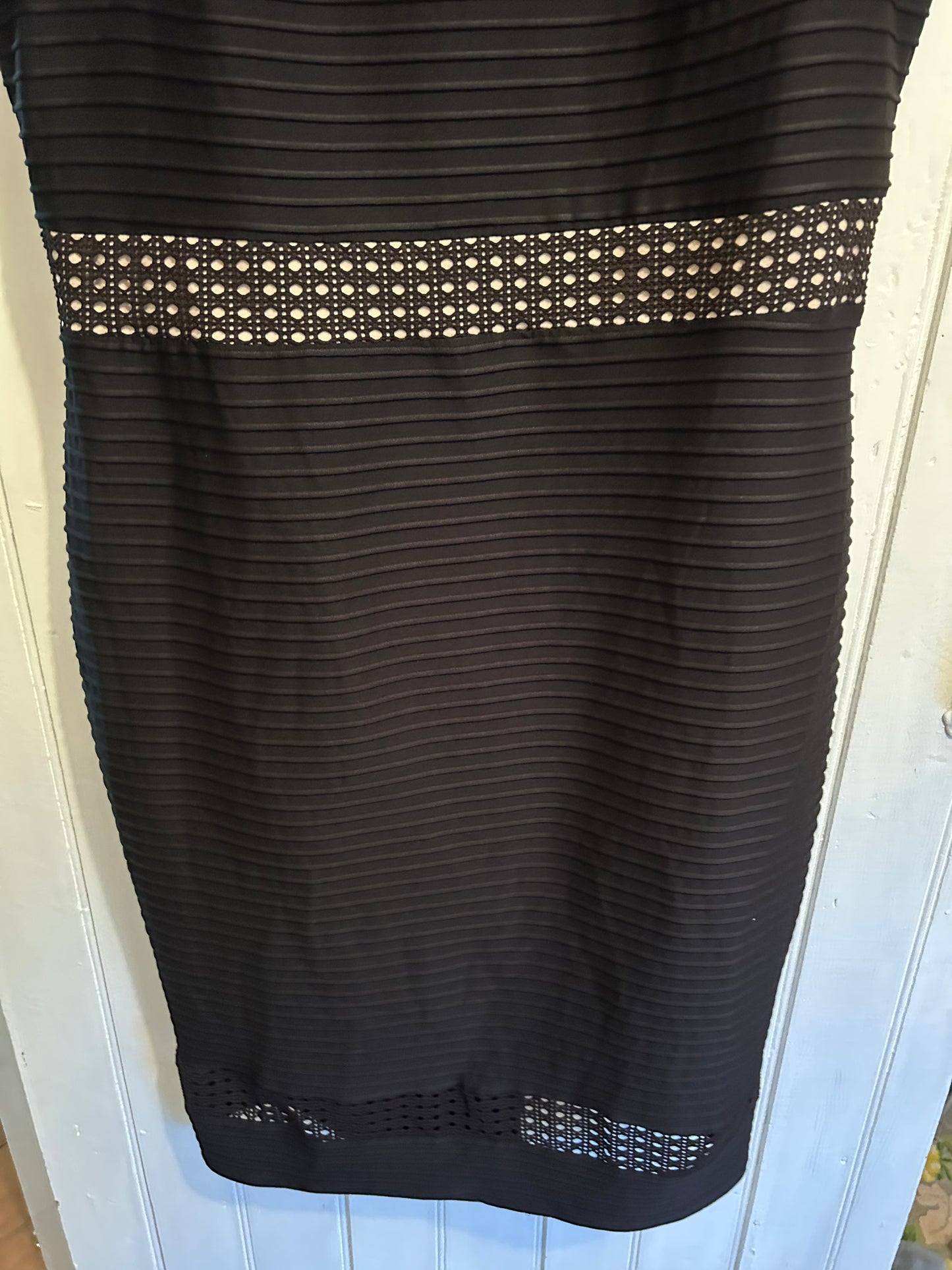 Maggy London by Melanie Lyne 14 black circle cutout dress