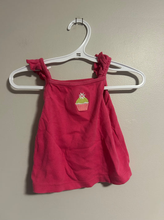 Gymboree 18/24m pink cupcake tank top