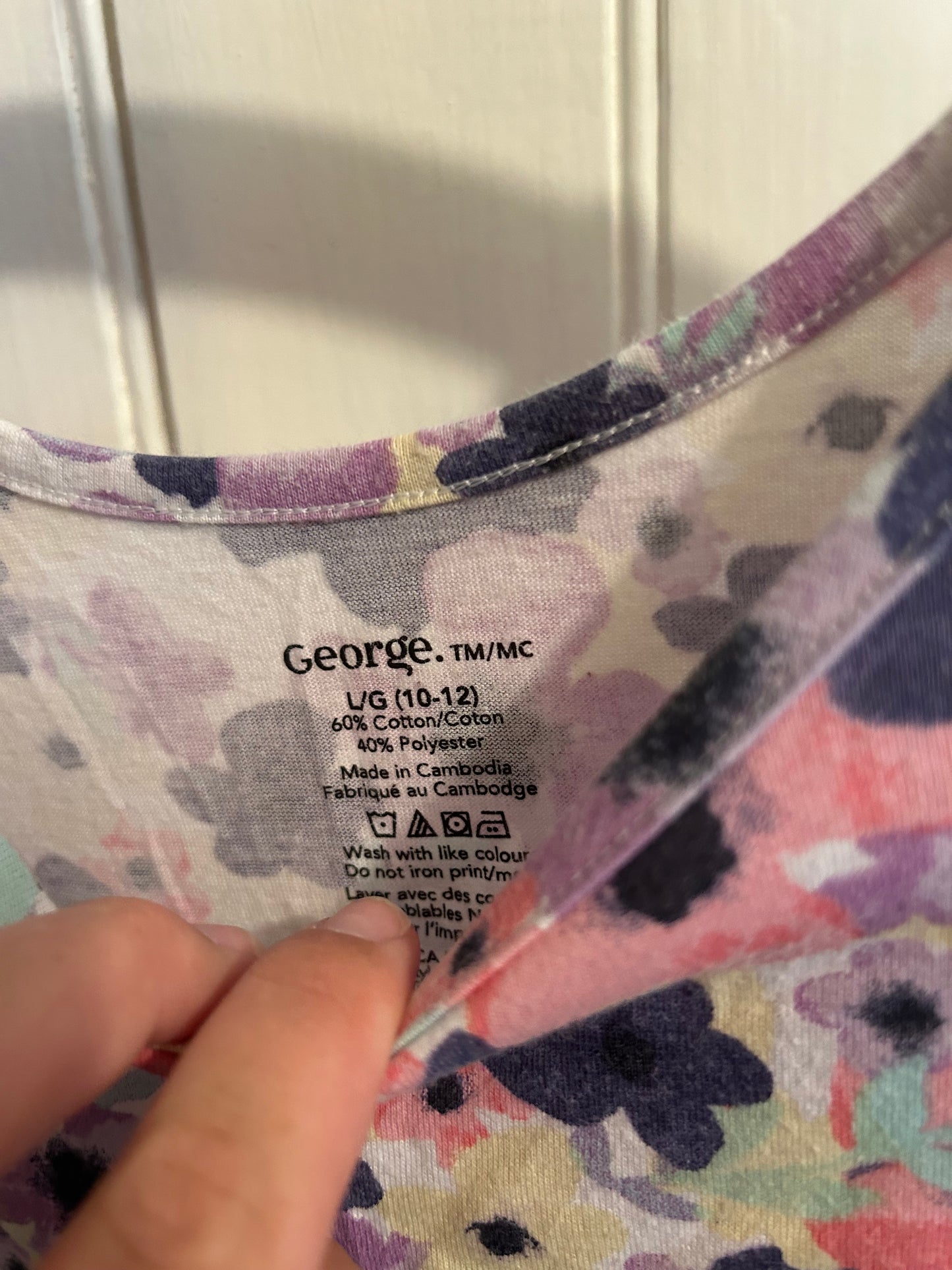 George girls 10/12 floral dress