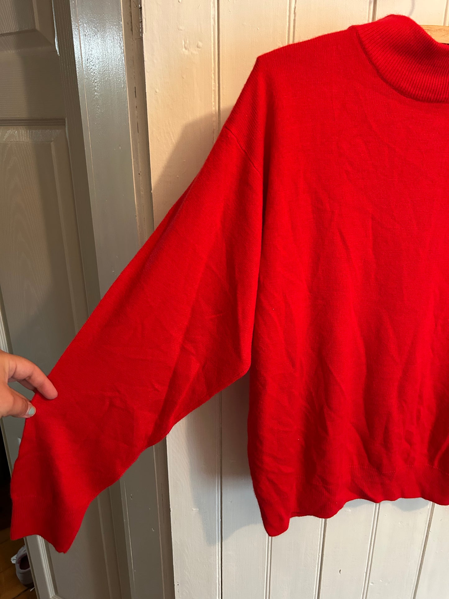 Vintage Tanjay large red knit sweater