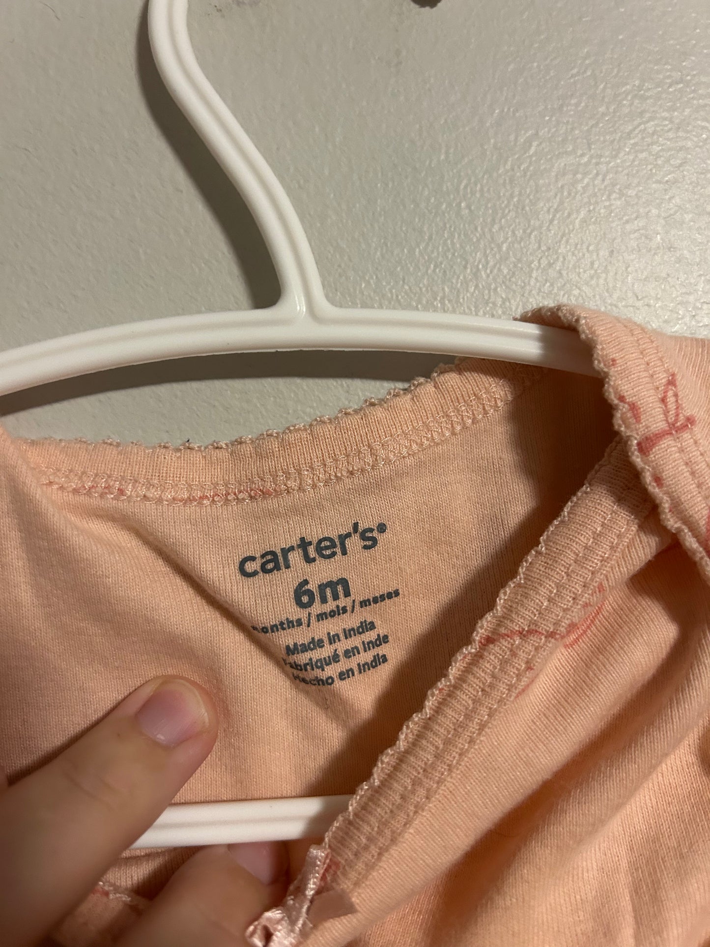 Carters 6m pink koala onesie