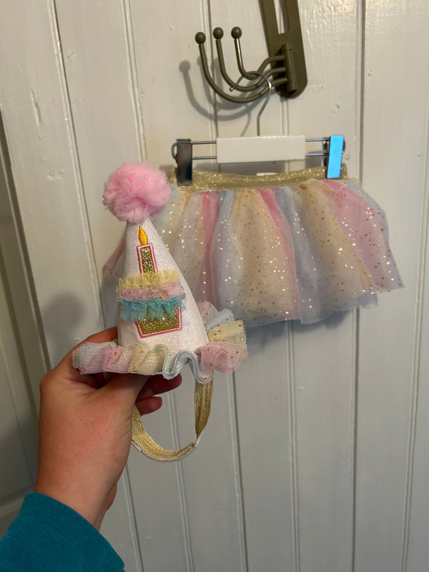 So Dorable 12/18m birthday tutu & headband