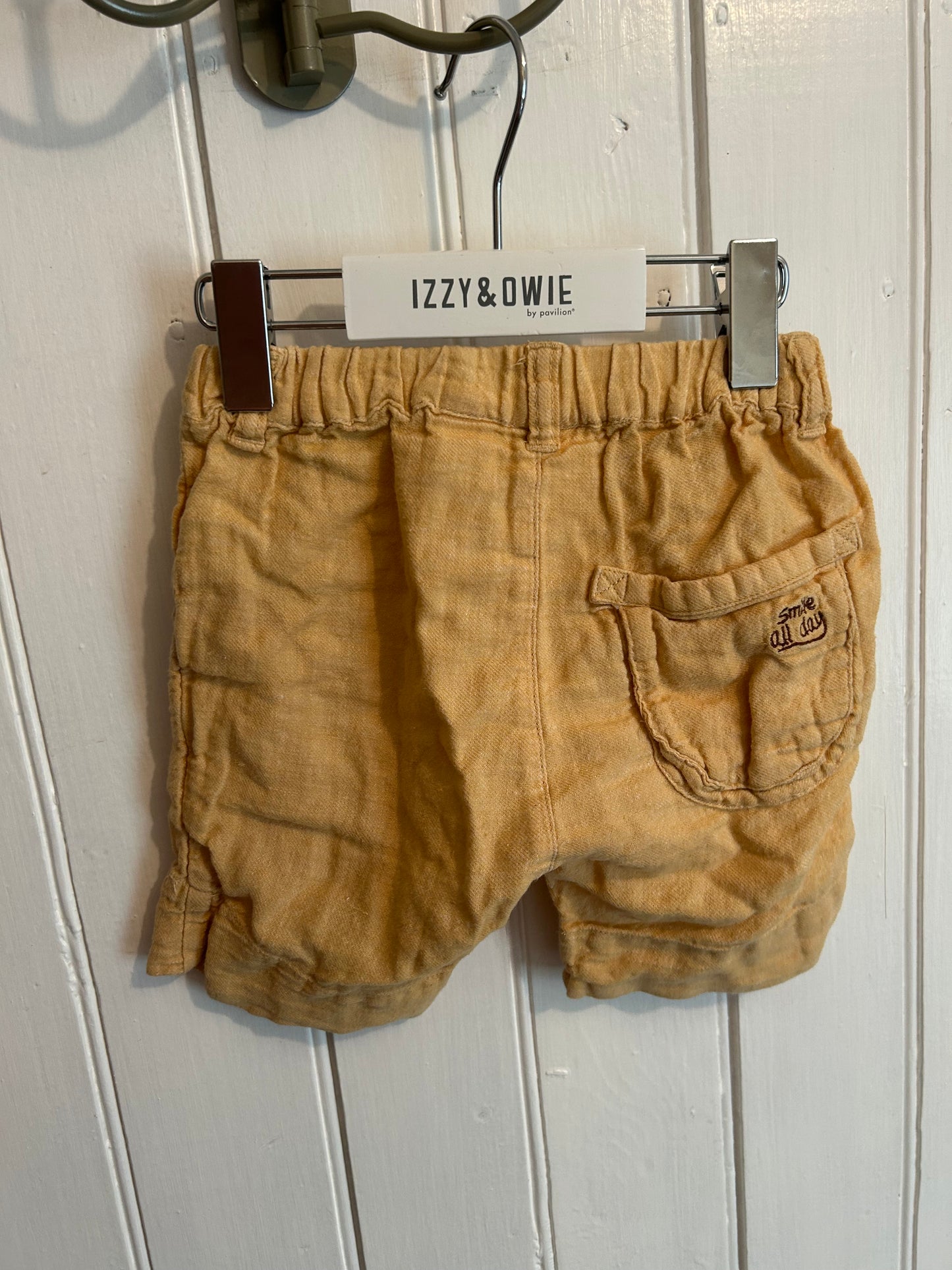 Zara 9/12m tan linen shorts