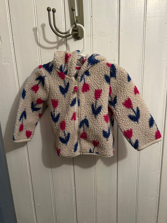 Carters 12m floral Sherpa sweater