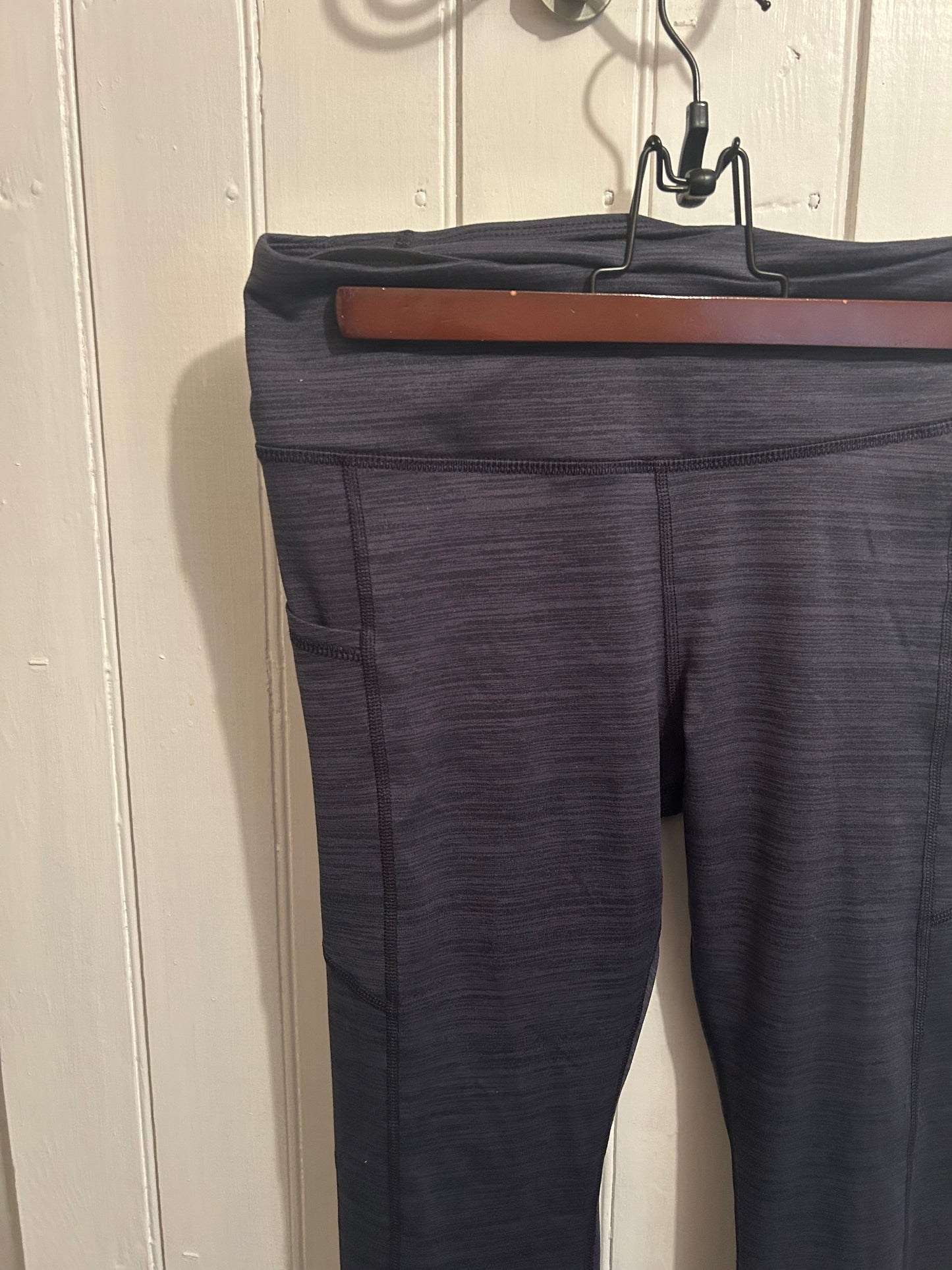 Shambhala medium navy blue leggings