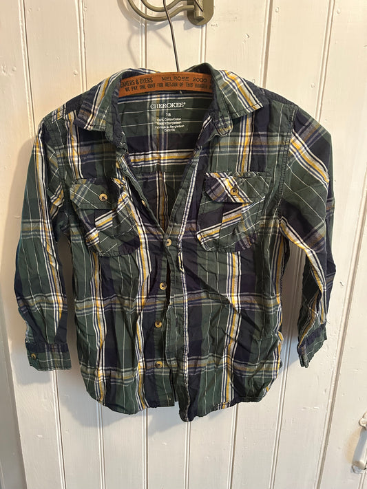 Cherokee 7/8 green flannel