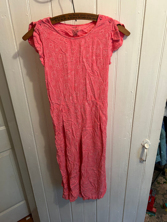 George youth 10 pink floral romper