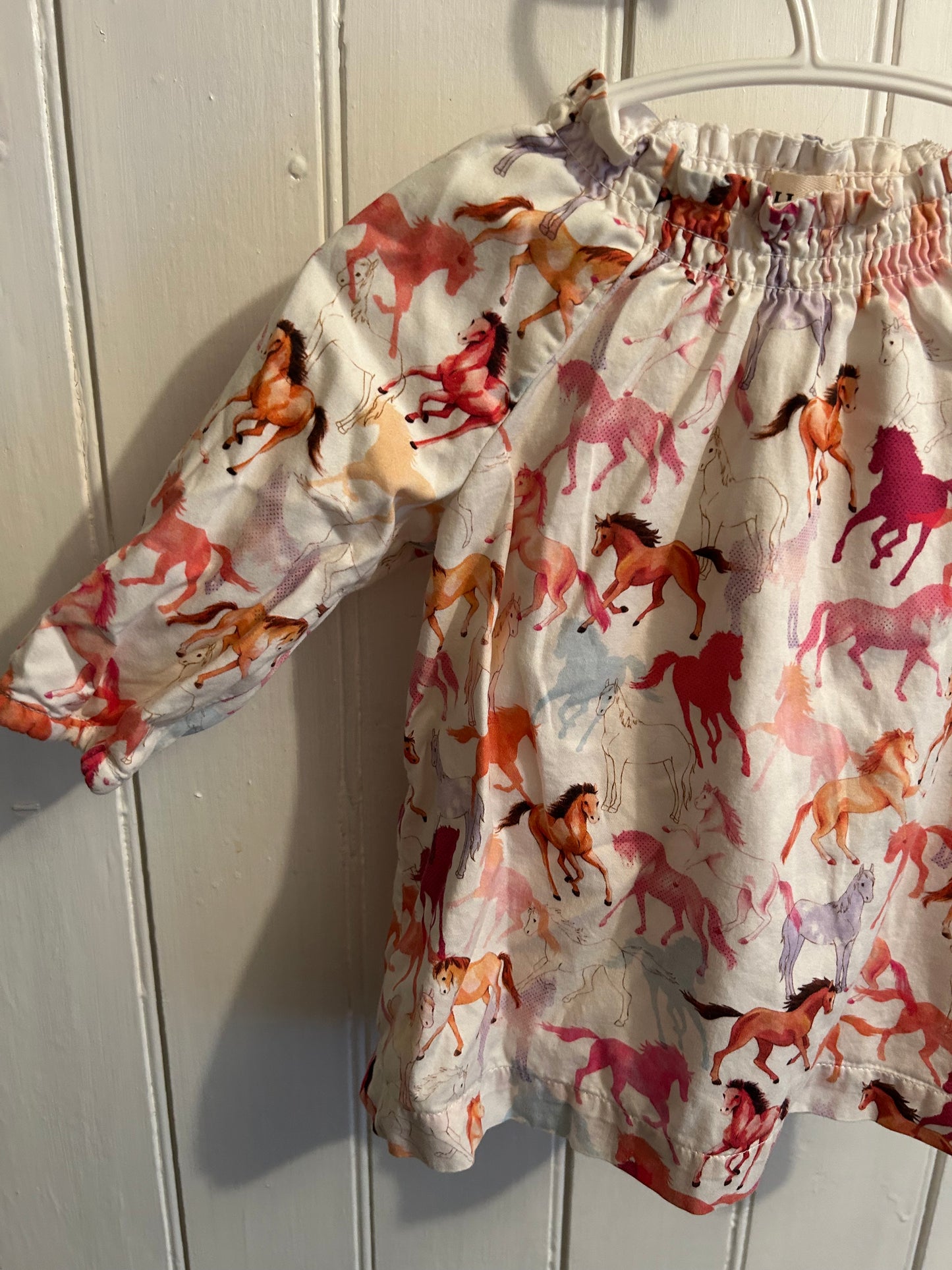 Hatley 6/12m pink horse dress
