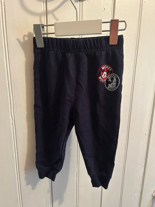Disney 6/12m black Mickey joggers