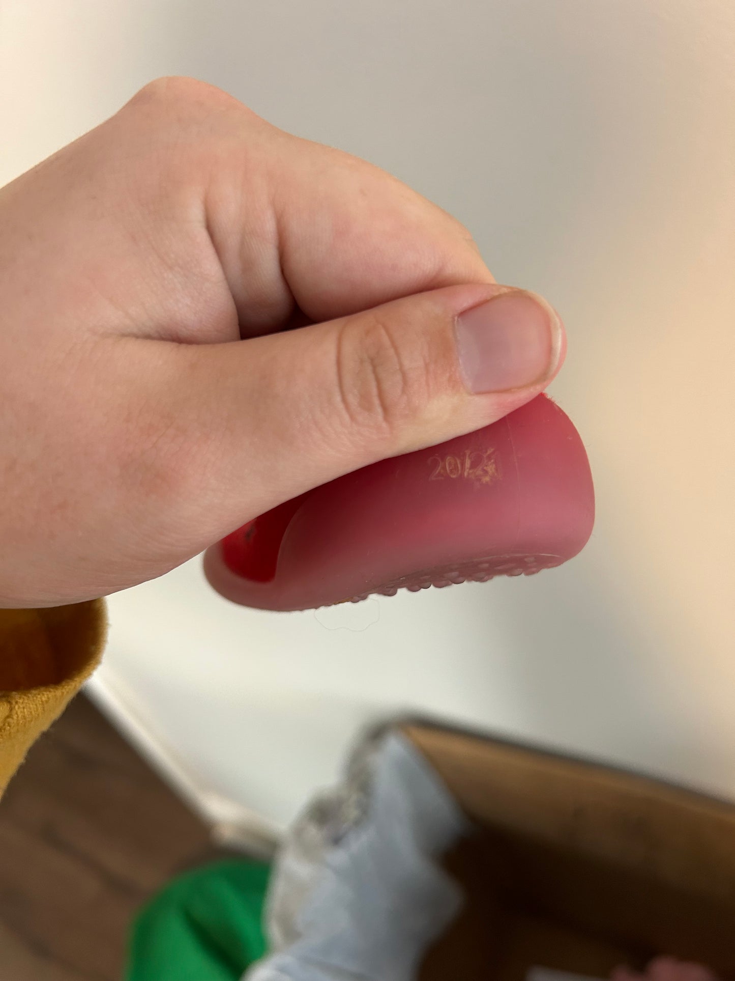 Infant 6 red animal sock shoes