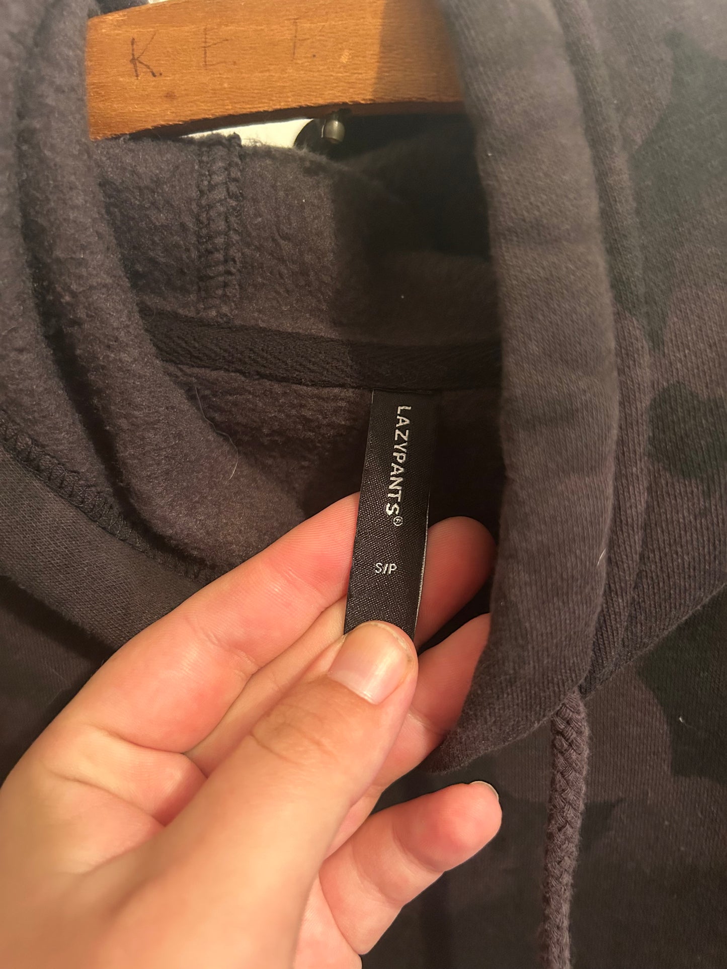 Lazy pants small black hoodie