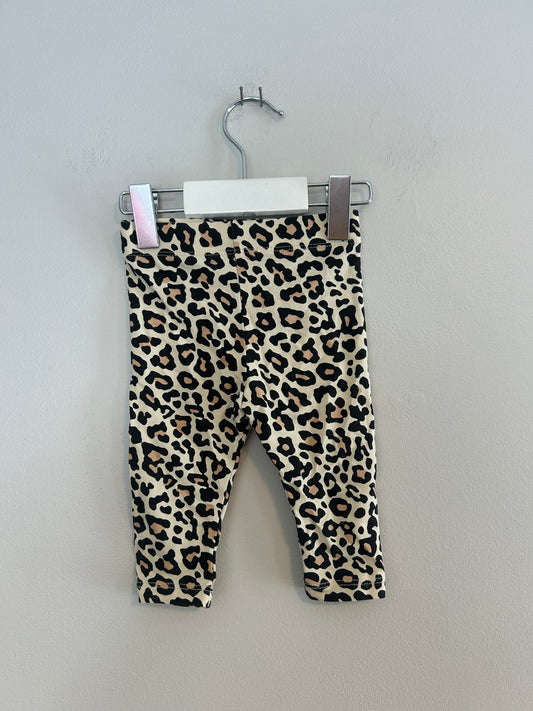 Joe fresh 3/6m brown cheetah leggings