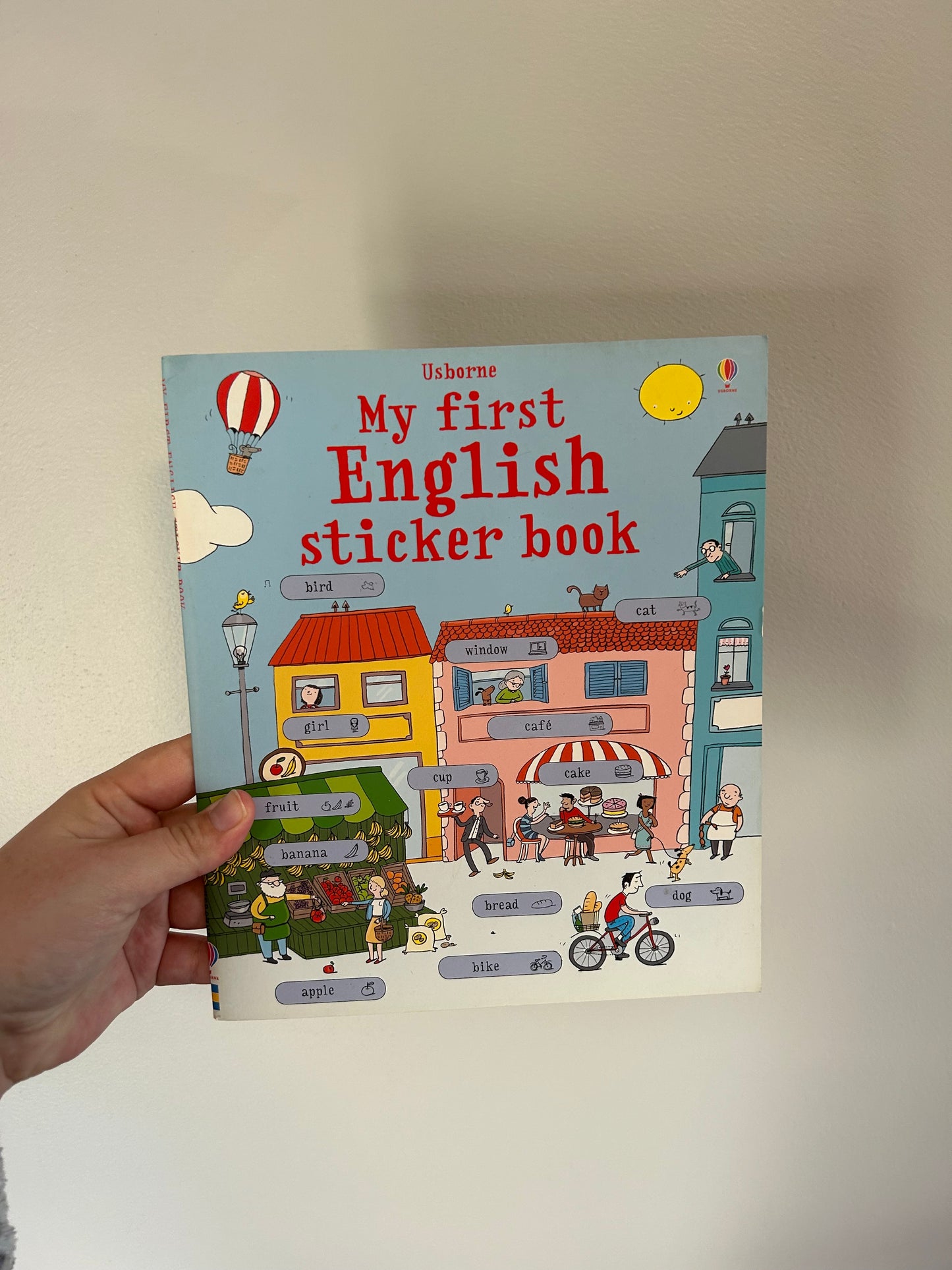 NEW usborne English sticker book