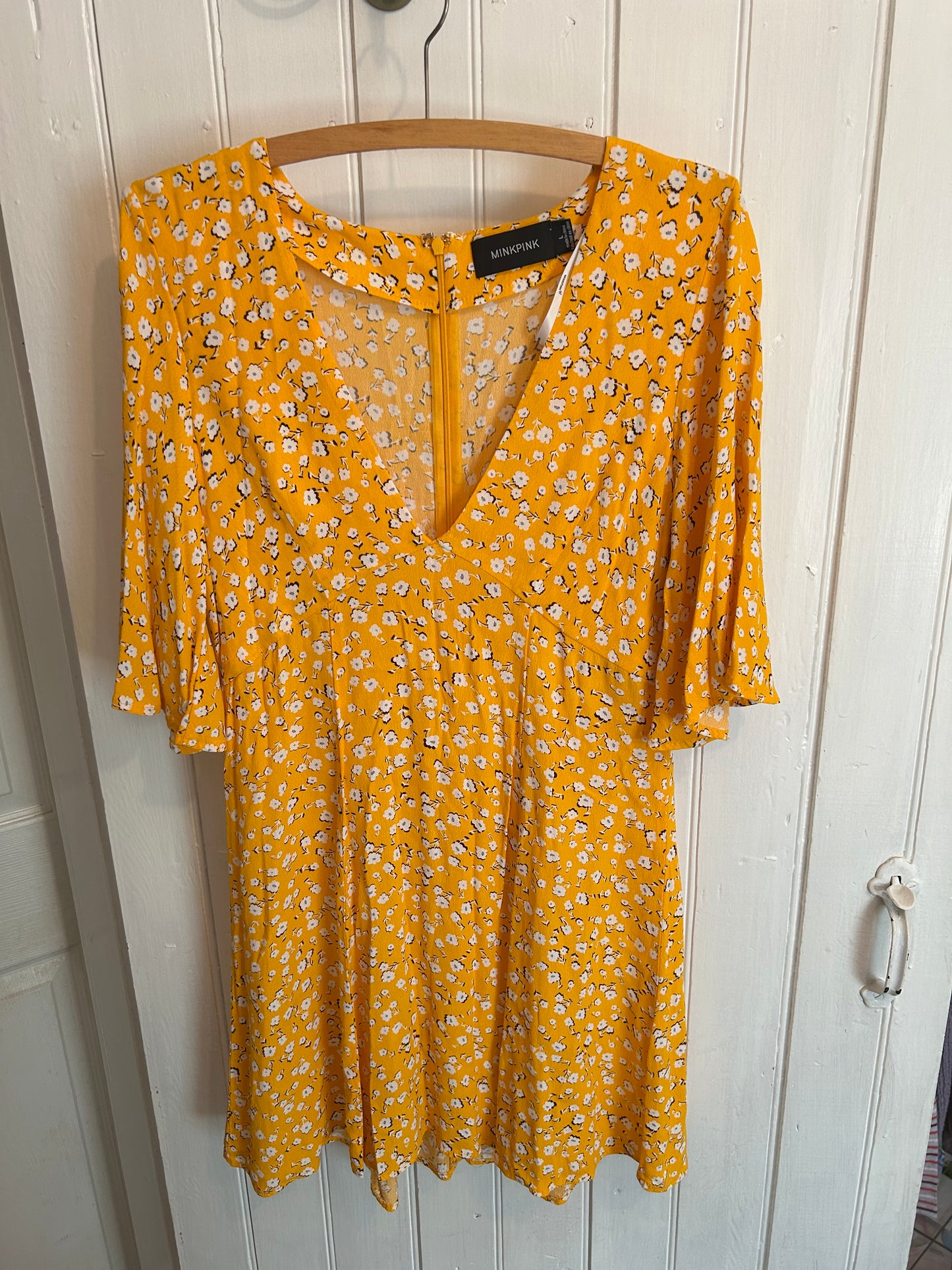 Minkpink large yellow floral dress